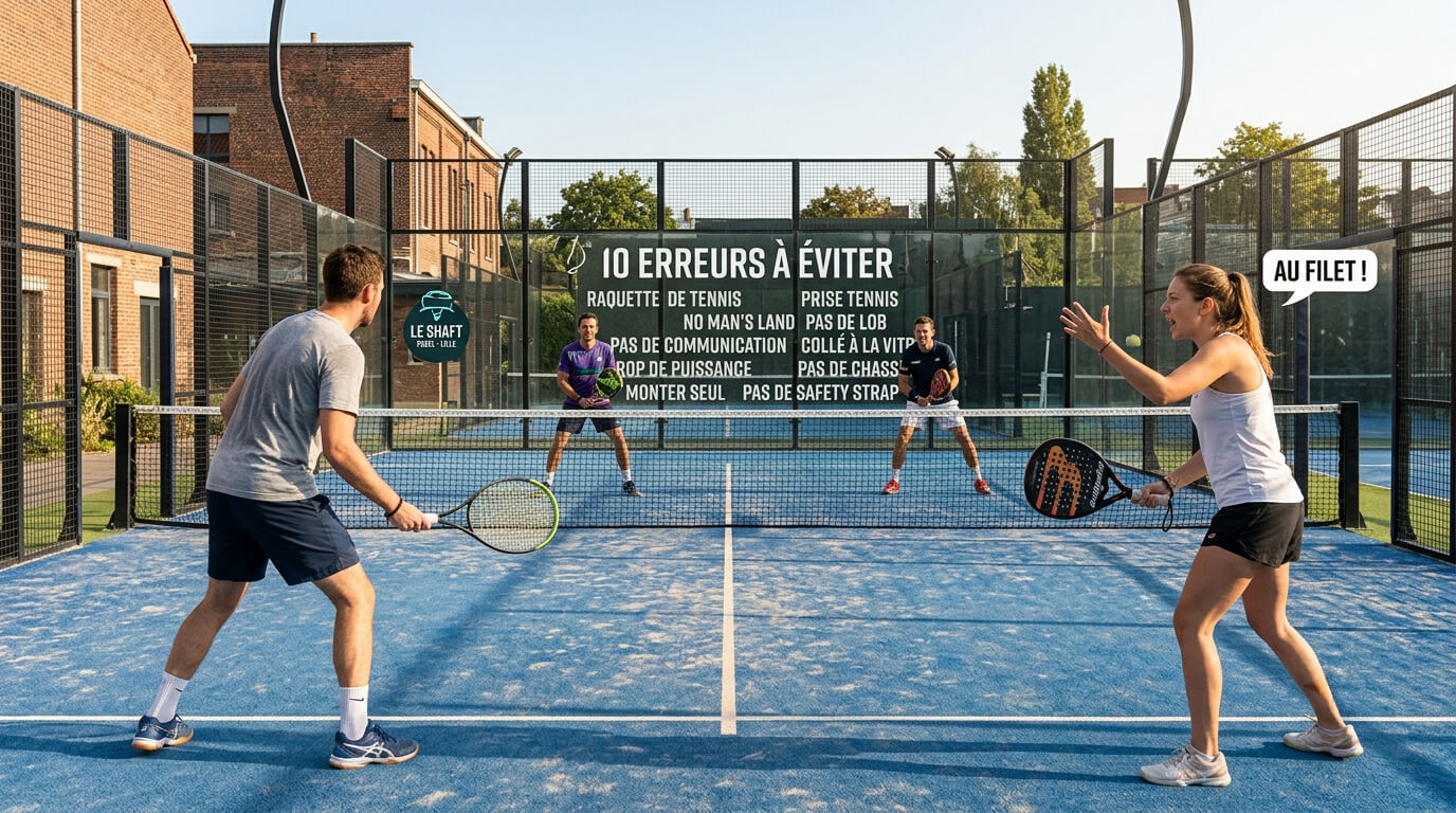 Débuter au padel : les 10 erreurs à éviter